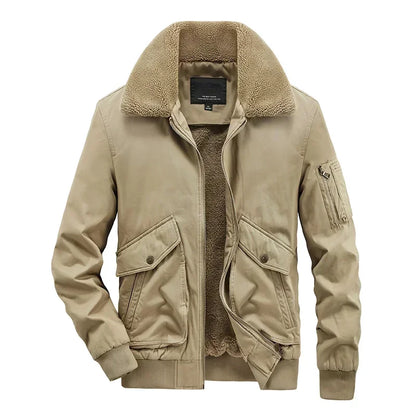 Men's Wool Collar Jacket