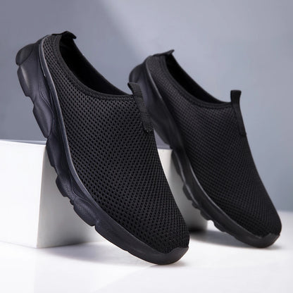 Breathable Mesh Half-Slipper Shoes