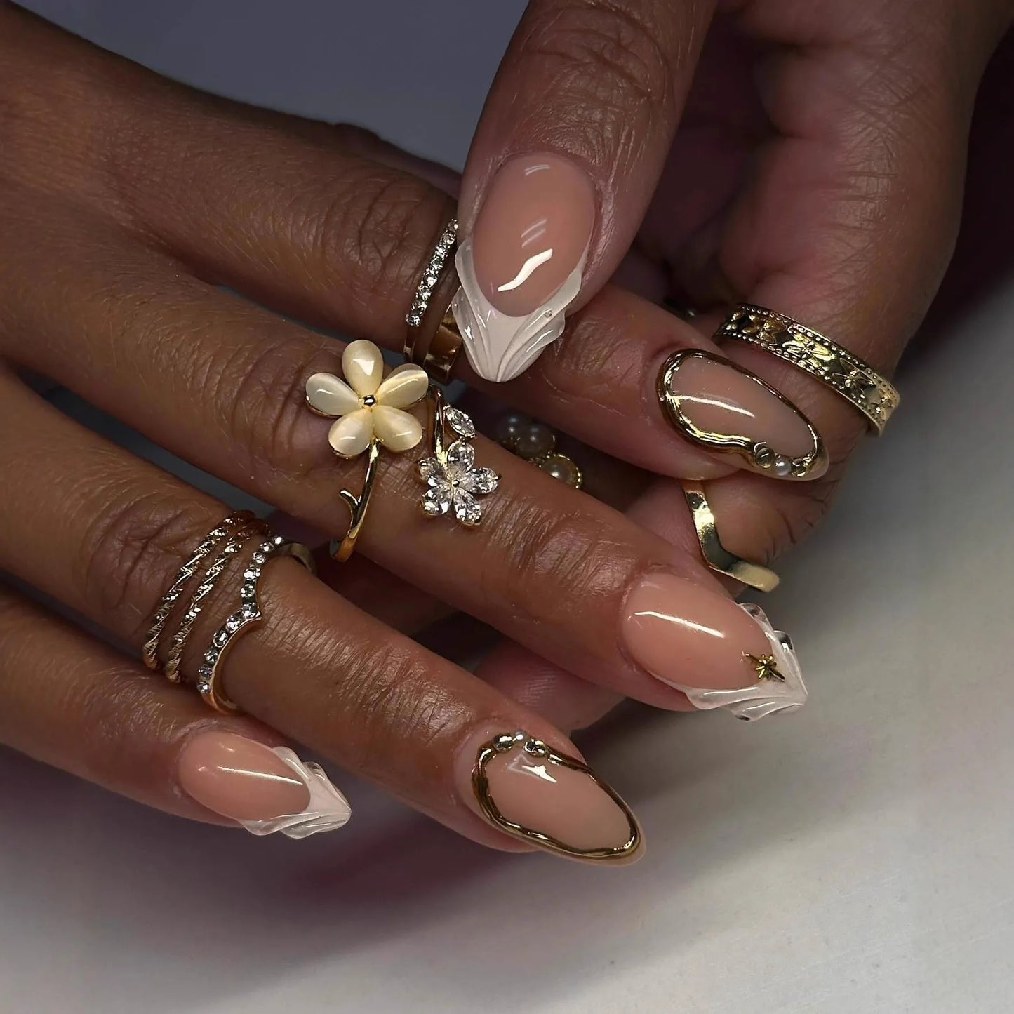 Floral Ballerina Press-On Nails