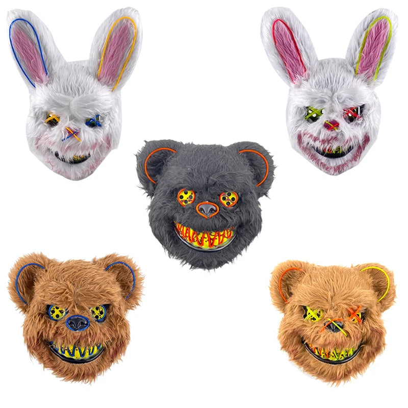 Glowing Bloody Animal Mask