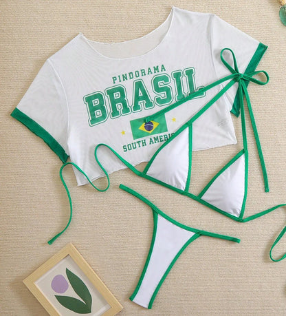 Flag Halter Bikini