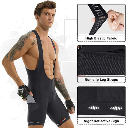 X-Tiger Cycling Bib Shorts Pocket