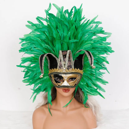 Feather Masquerade Party Mask