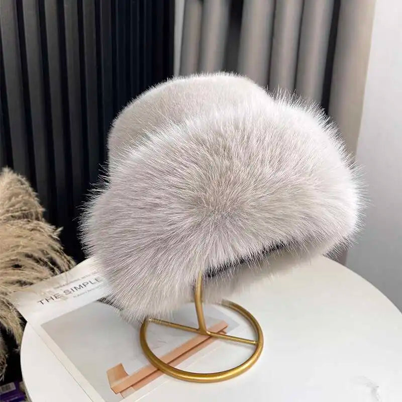 Faux Fox Fur Winter Hat