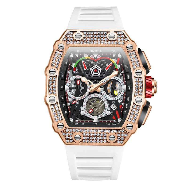 Multifunctional Barrel Quartz Watch
