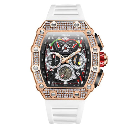 Multifunctional Barrel Quartz Watch