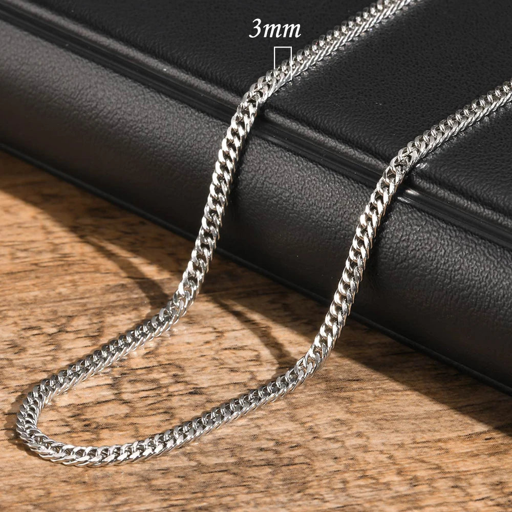 High Stainless Round Cuban Chain Daily