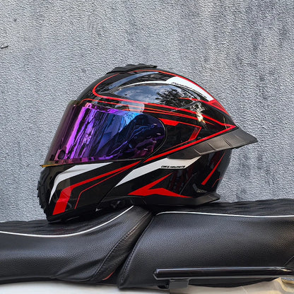ORZ-B08A Glossy Mecha Racing Helmet