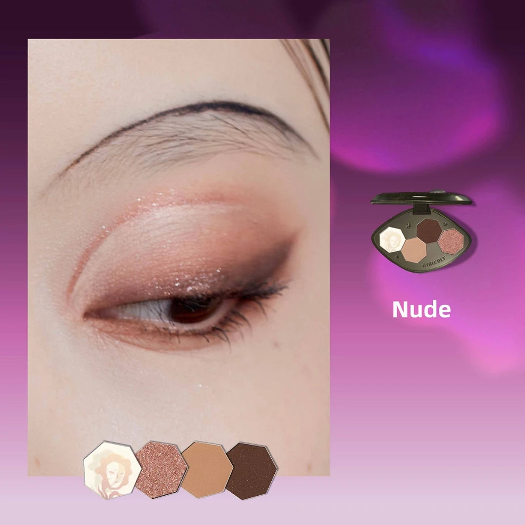 4 Color Shimmer Eyeshadow Palette