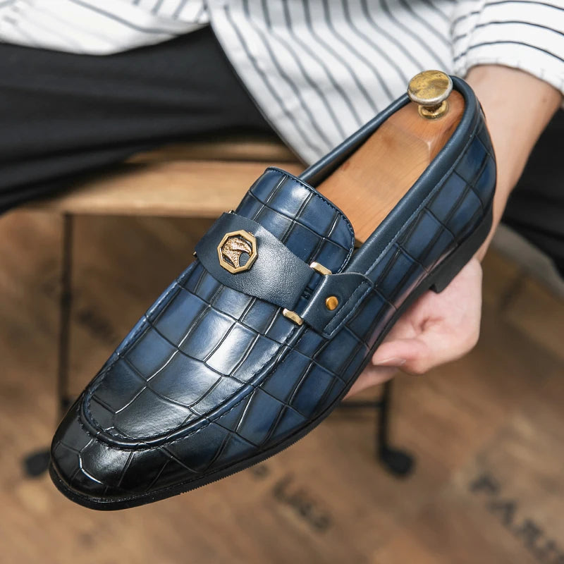 Black Round Toe Loafers