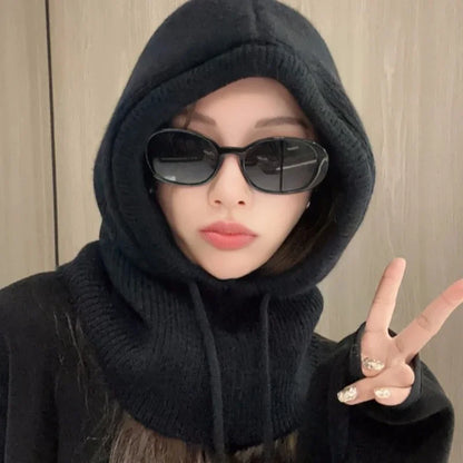 Knitted Hooded Winter Balaclava