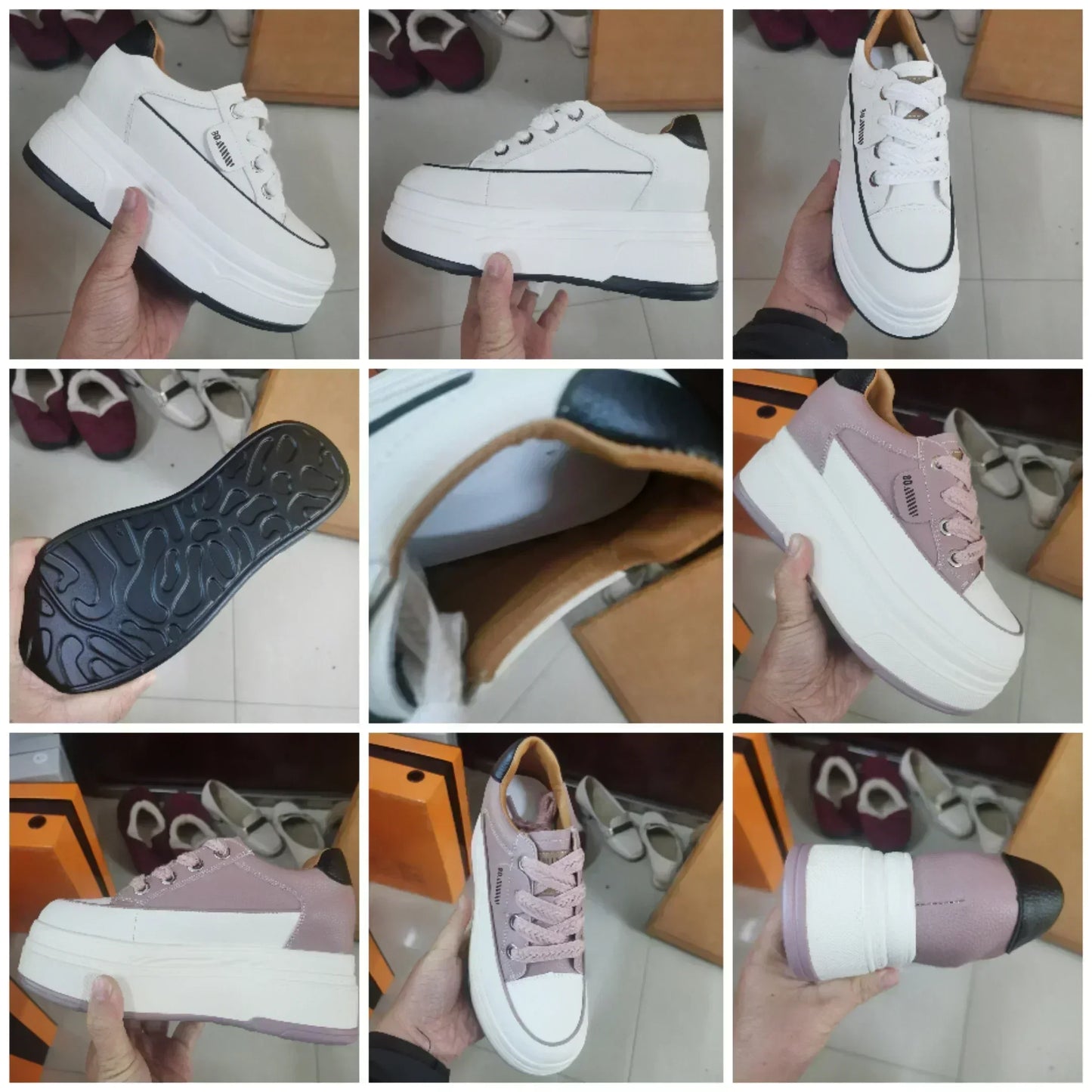 Fujin Women’s 9cm Platform Wedge Sneakers