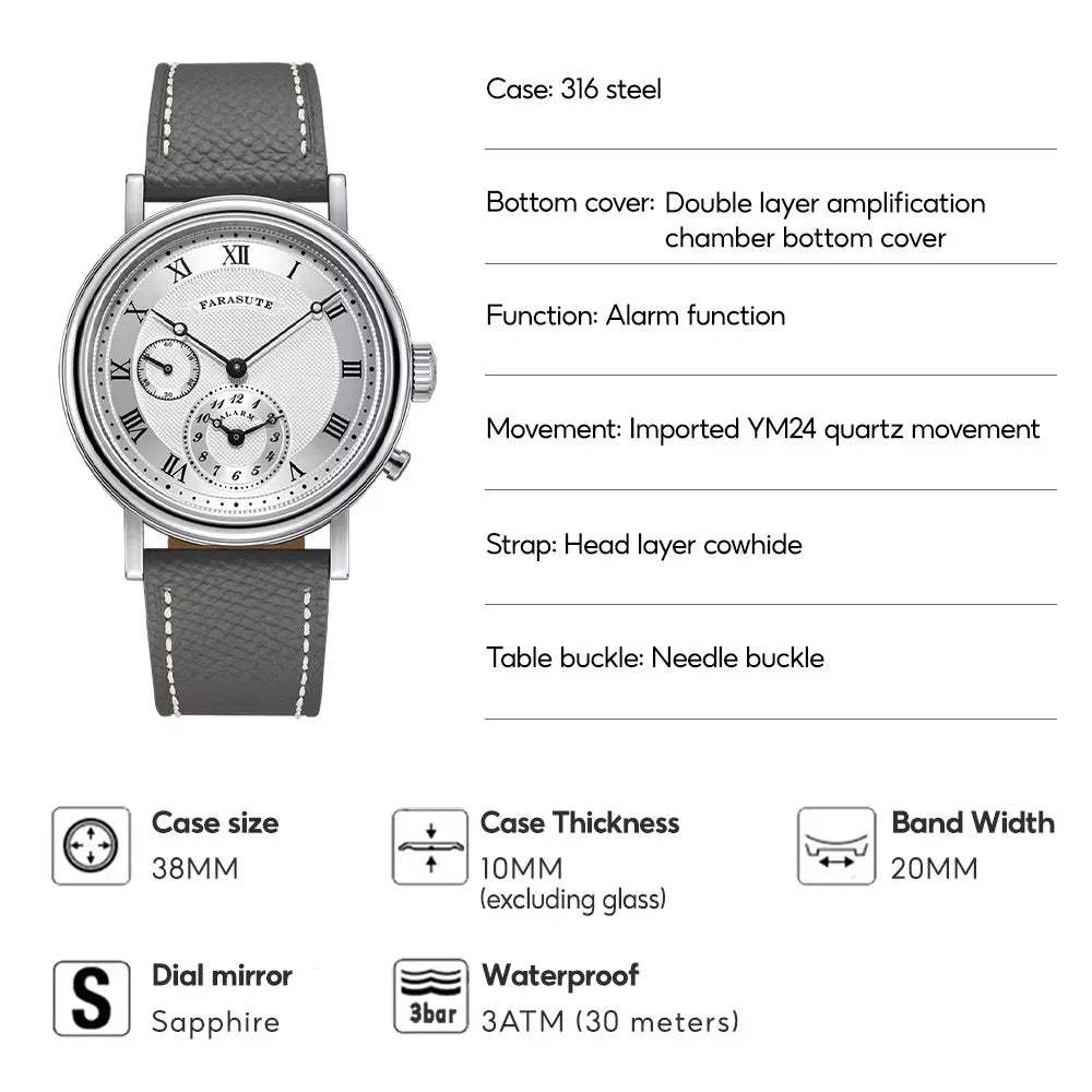 Farasute Alarm Clock Watch