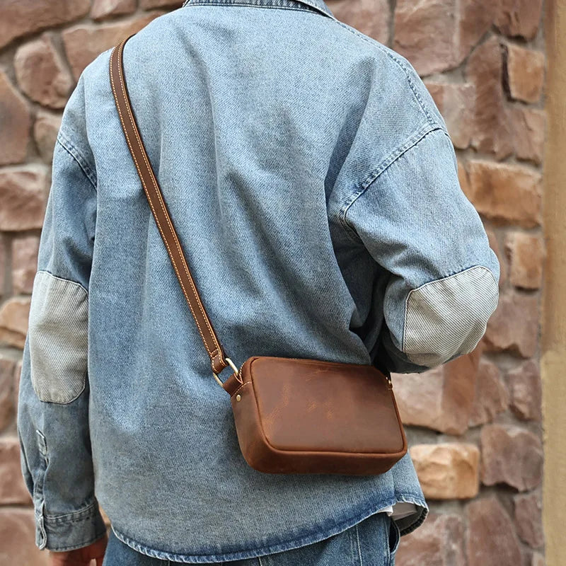 Genuine Leather Vintage Messenger Bag