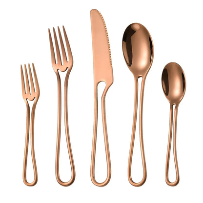 Metal Western Solid Dinnerware Set