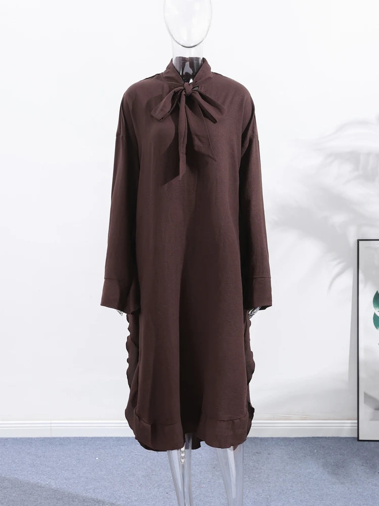 Elegant Ruffle Hem Dress