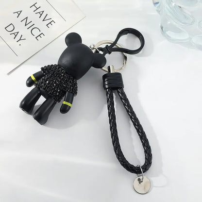 Doll Silver-plated Key Ring Bear