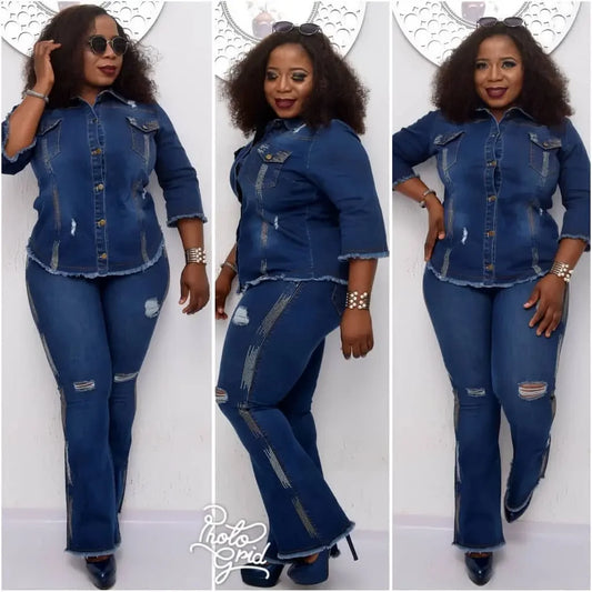 Female Jean Jacket Set