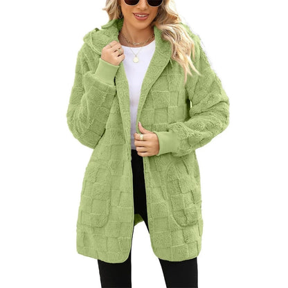 Plush Velvet Cardigan Jacket