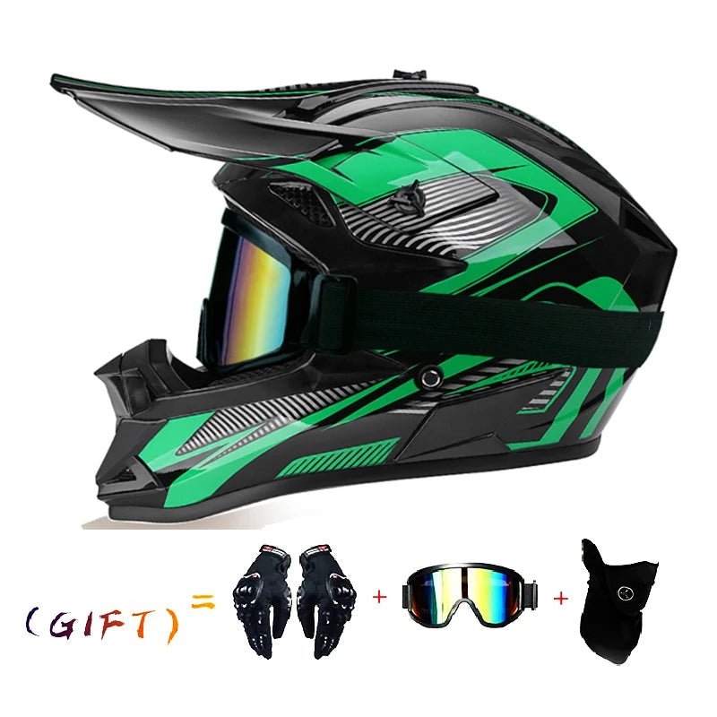 VGV Three-Piece Off-Road Motocross Helmet