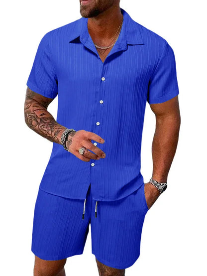 Multi-Color T-Shirt Shorts Set