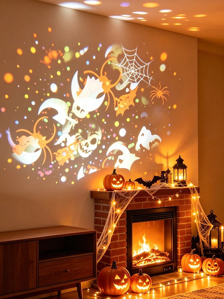 Rotating Halloween Pattern Projector