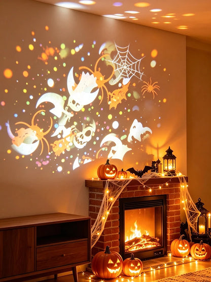 Rotating Halloween Pattern Projector