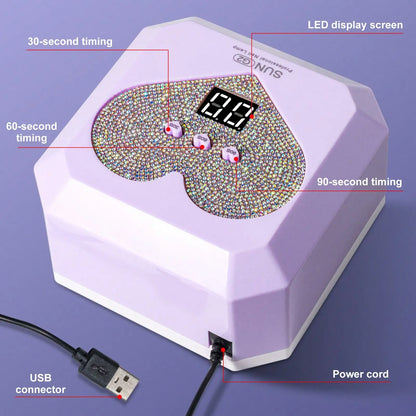 Pink USB Nail Dryer Lamp