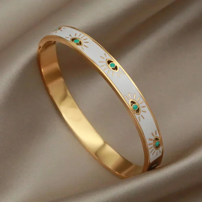 Gold Letter Cuff Bracelet