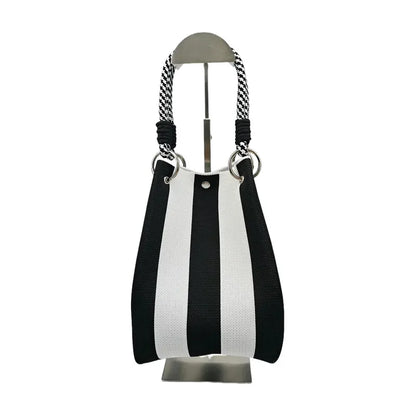 Colorful Stripe Bucket Handbag