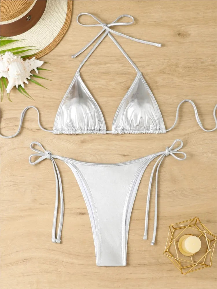 XL-4XL Plus Size High Waist Bikini Set