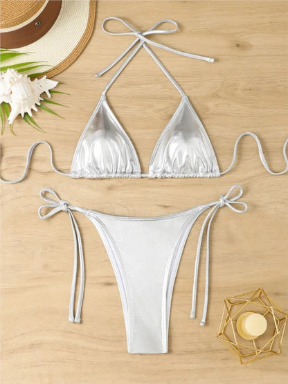 XL-4XL Plus Size High Waist Bikini Set