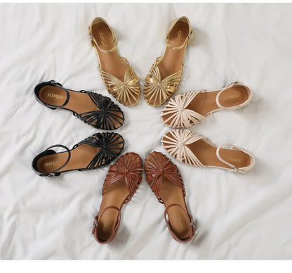 Boho Butterfly-Knot Flat Sandals