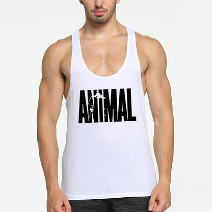 ANIMAL Letter Printed Gym Clothing