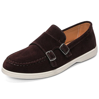 Suede Tassel Driving Loafers