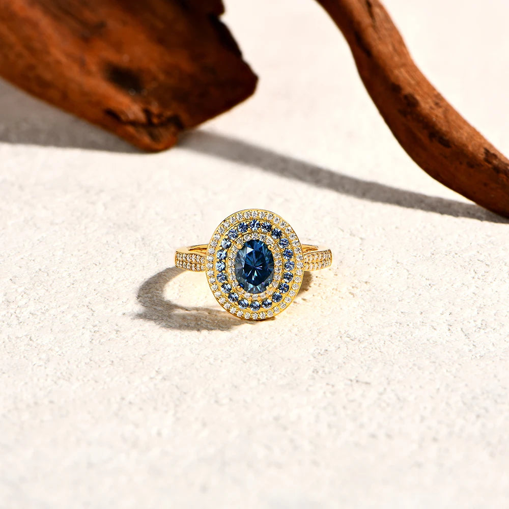 Oval Moissanite Ring