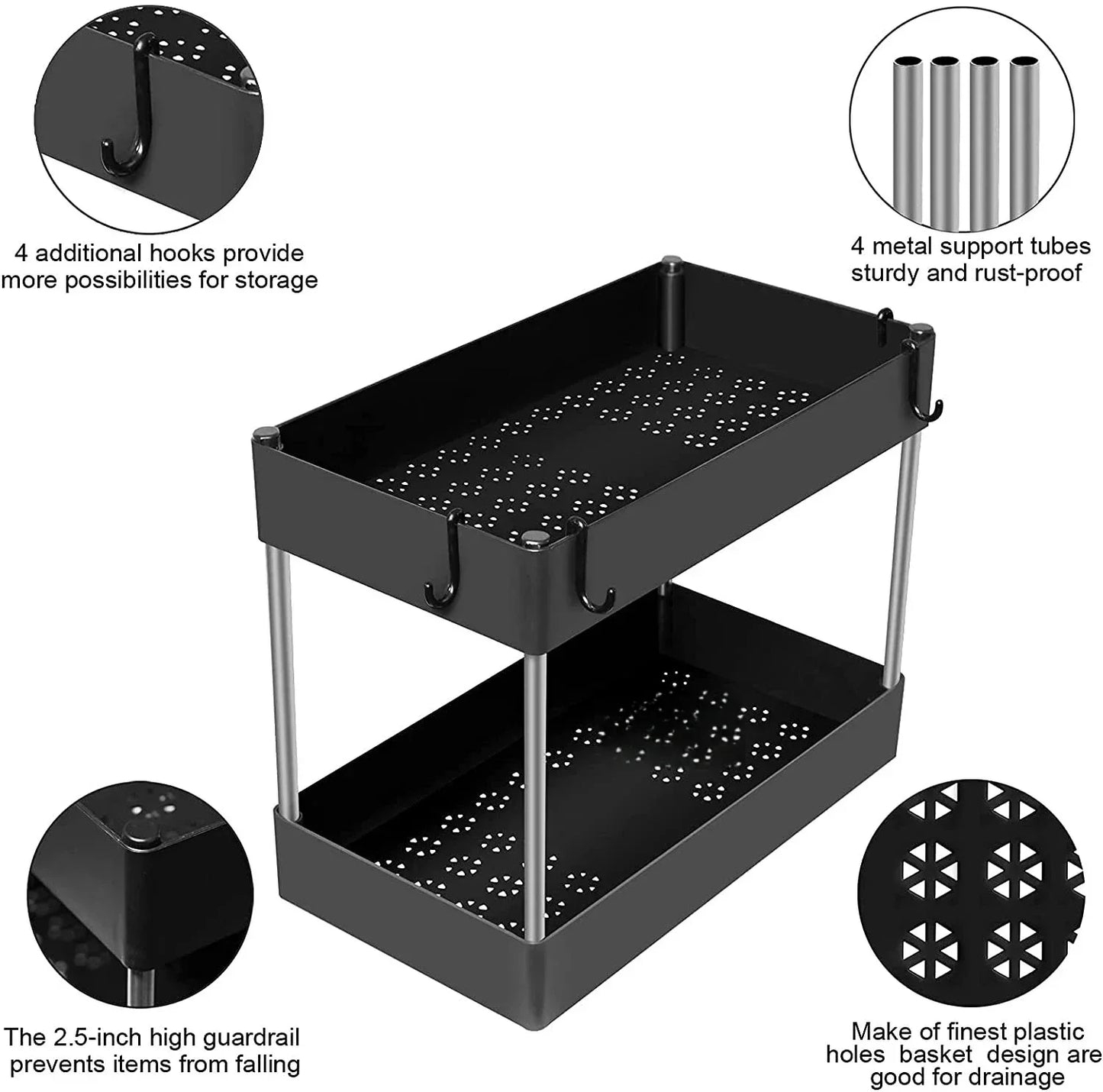 Abs Reusable Kitchen Organizer Under