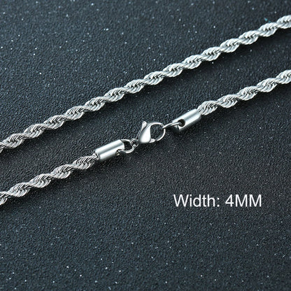 Metal Round Stainless Cuban Chain Party