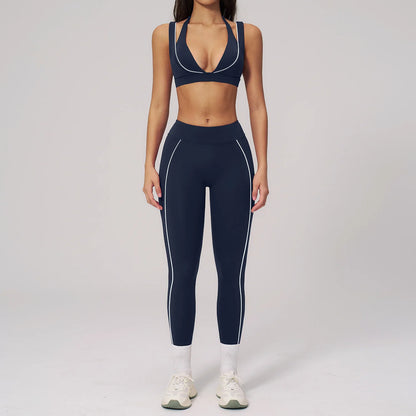 Striped Yoga Set