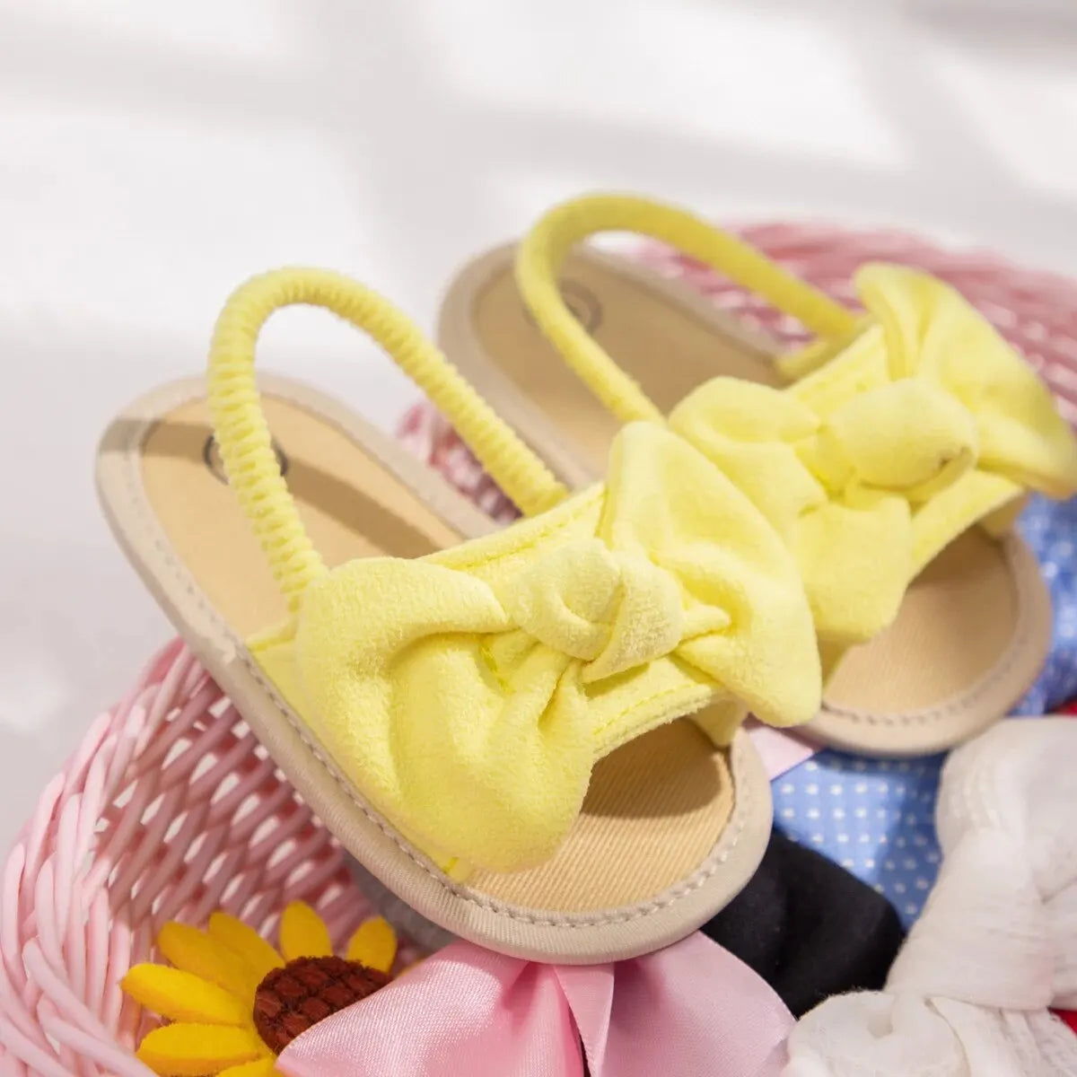 Elastic-Band Baby Sandals