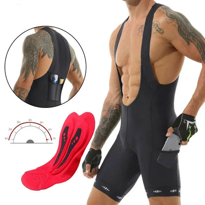 X-Tiger Cycling Bib Shorts Pocket