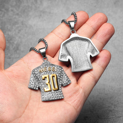 Metal Jersey Stainless Steel Pendant Party