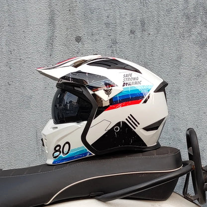 Vintage Warrior Motorcycle Helmet