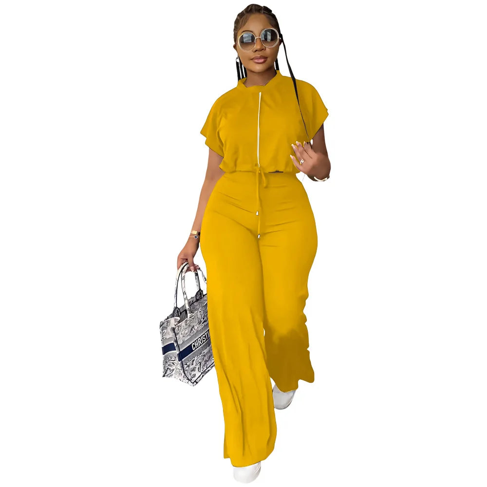 Summer Round Neck Top Set