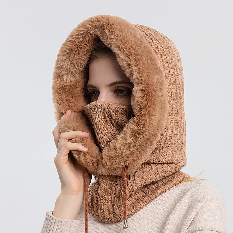 Knitted Windproof Ski Cap