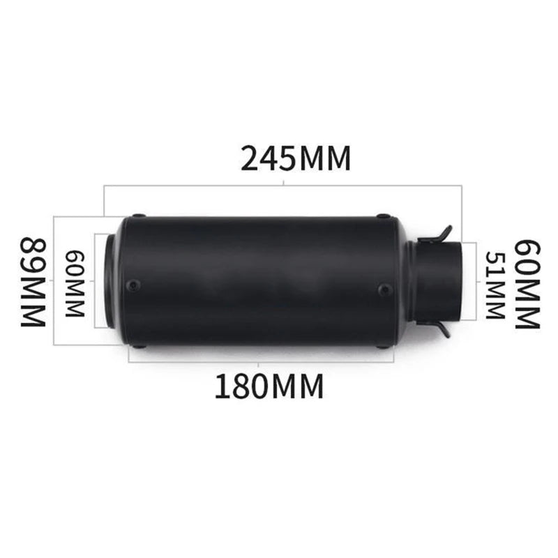 Universal 51/60mm Carbon Fiber Exhaust Muffler DB Killer