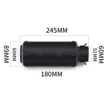 Universal 51/60mm Carbon Fiber Exhaust Muffler DB Killer