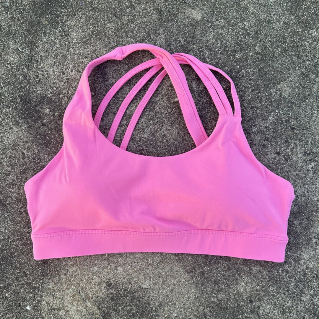 Solid Color Cross Back Fitness