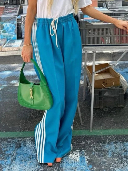 Striped Straight Pants