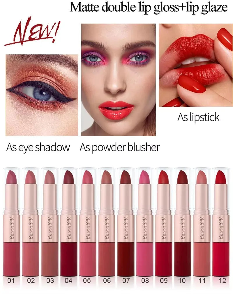 Waterproof Double Head Lipstick Set